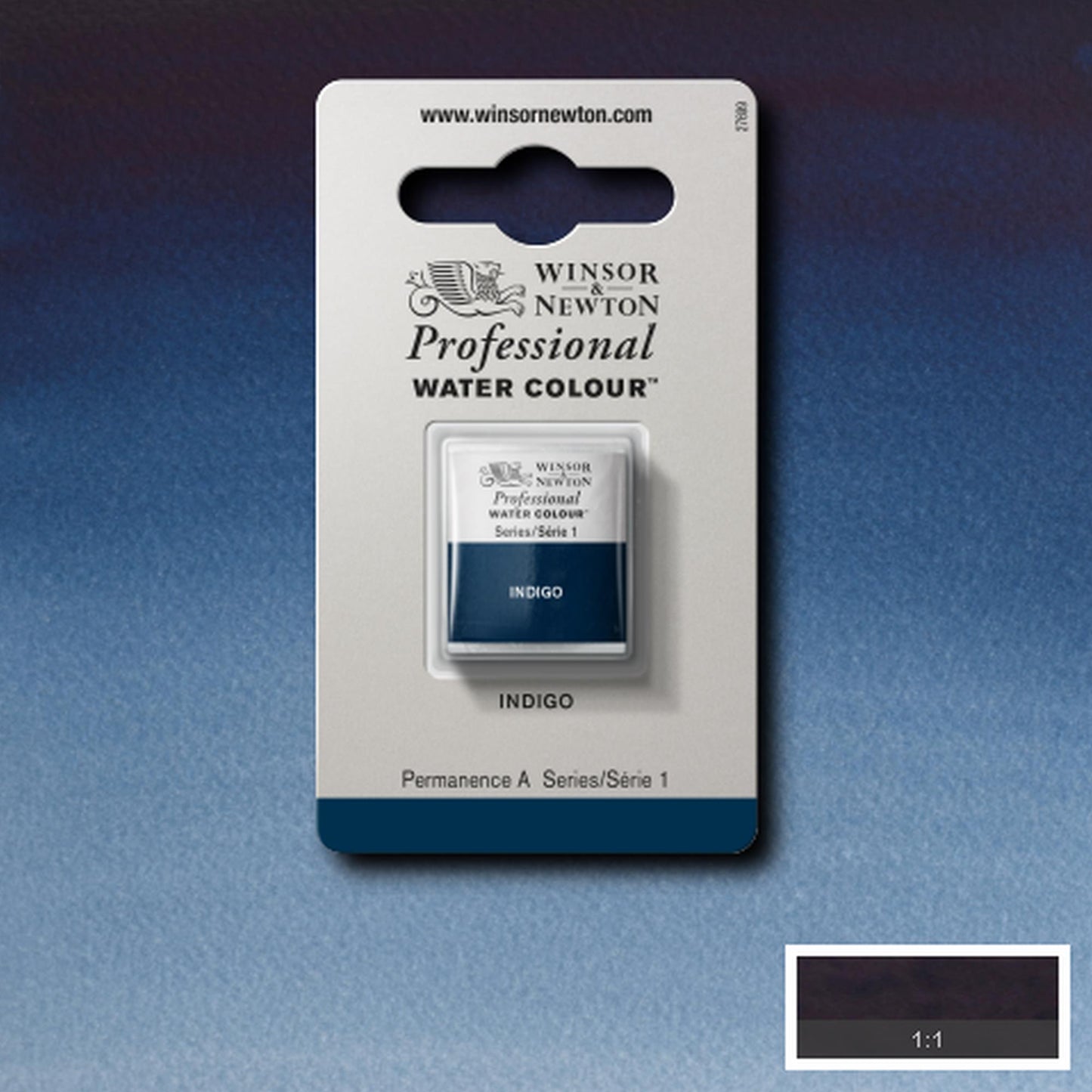 AQUARELA WINSOR NEWTON ARTISTS H PAN 322 INDIGO S1