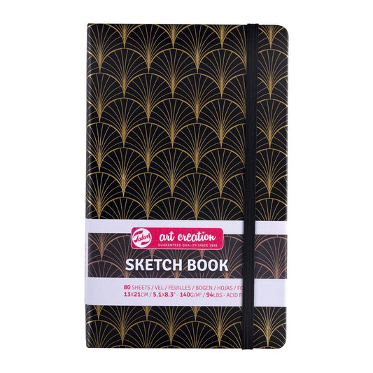 SKETCH BOOK TALENS ART DECO 13x21cm 80 FOLHAS
