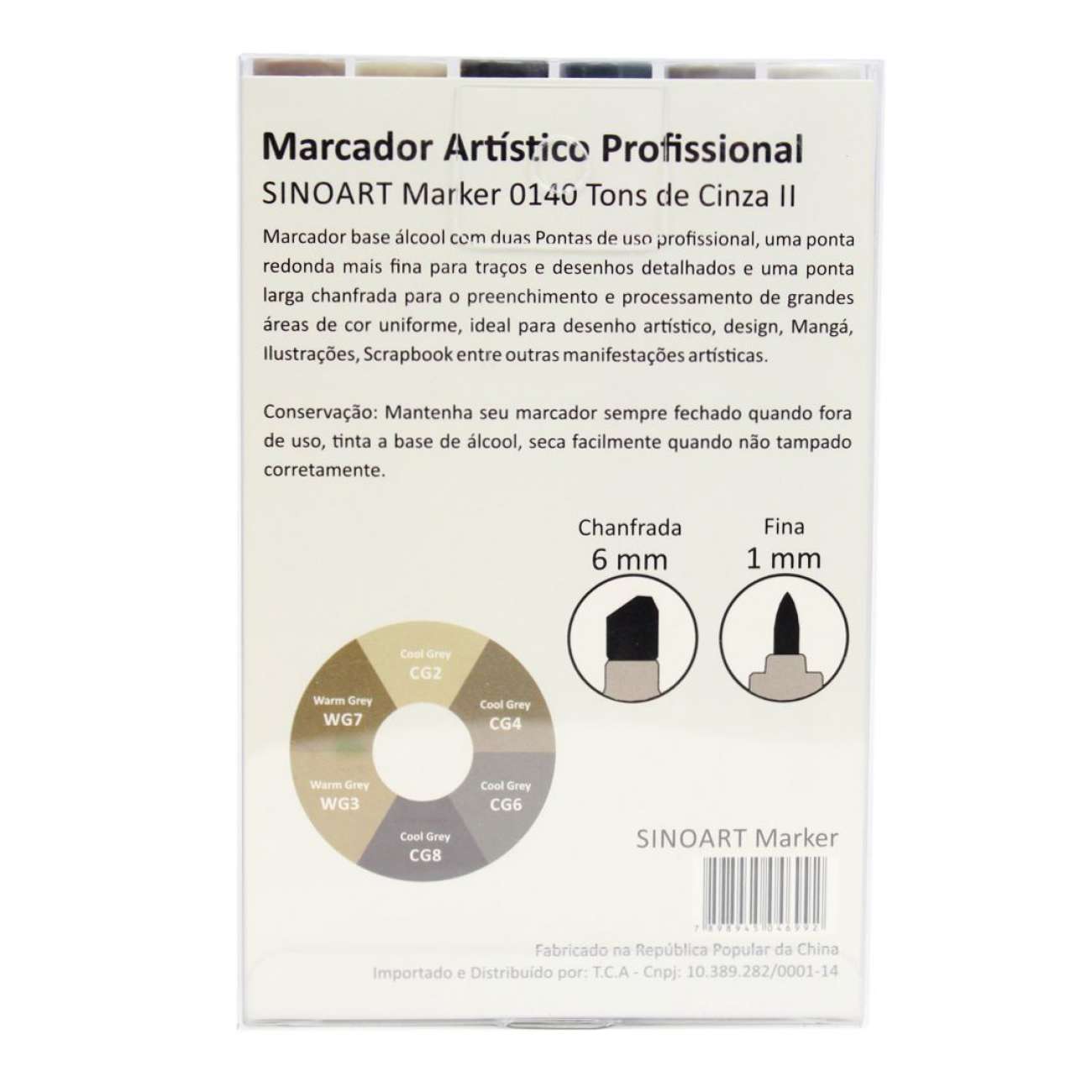 MARCADOR SINOART 06 TONS DE CINZA II SFB0140 (G)