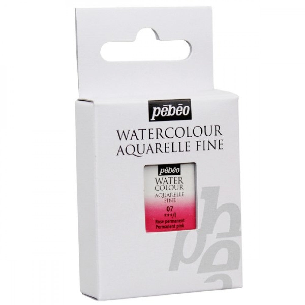 AQUARELA PEBEO HALF PAN 07 ROSA PERMANENTE