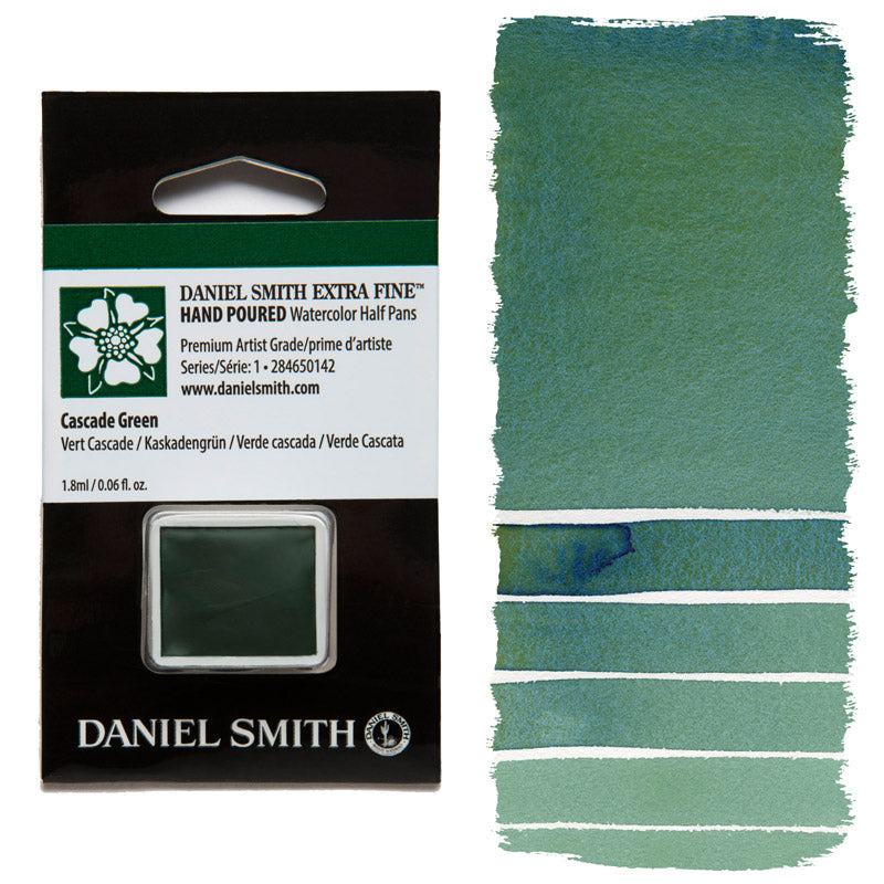 AQUARELA DANIEL SMITH HALF PAN CASCADE GREEN 142
