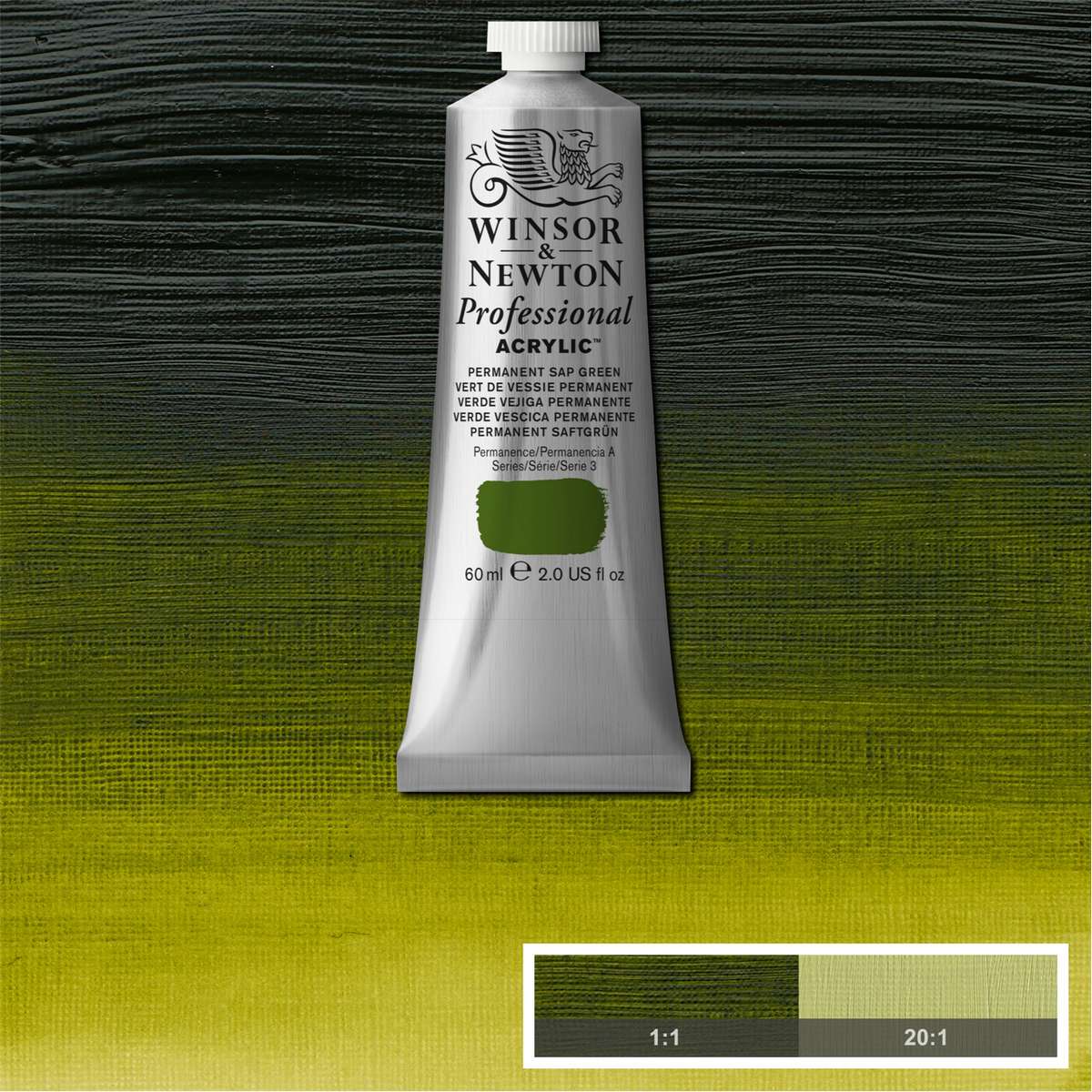 ACRILICA WINSOR NEWTON PROFISSIONAL 60ML 503 PERM SAP GREEN S3