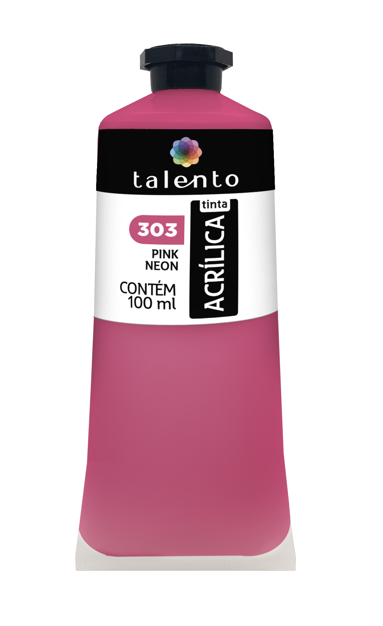 ACRILICA TALENTO 100ML 303 PINK NEON