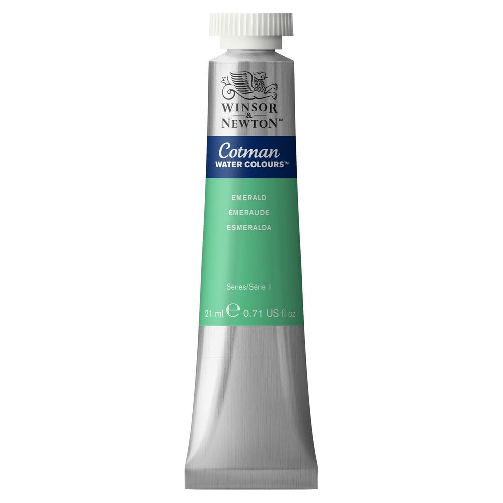 AQUARELA WINSOR NEWTON COTMAN 21ML EMERALD 0308235
