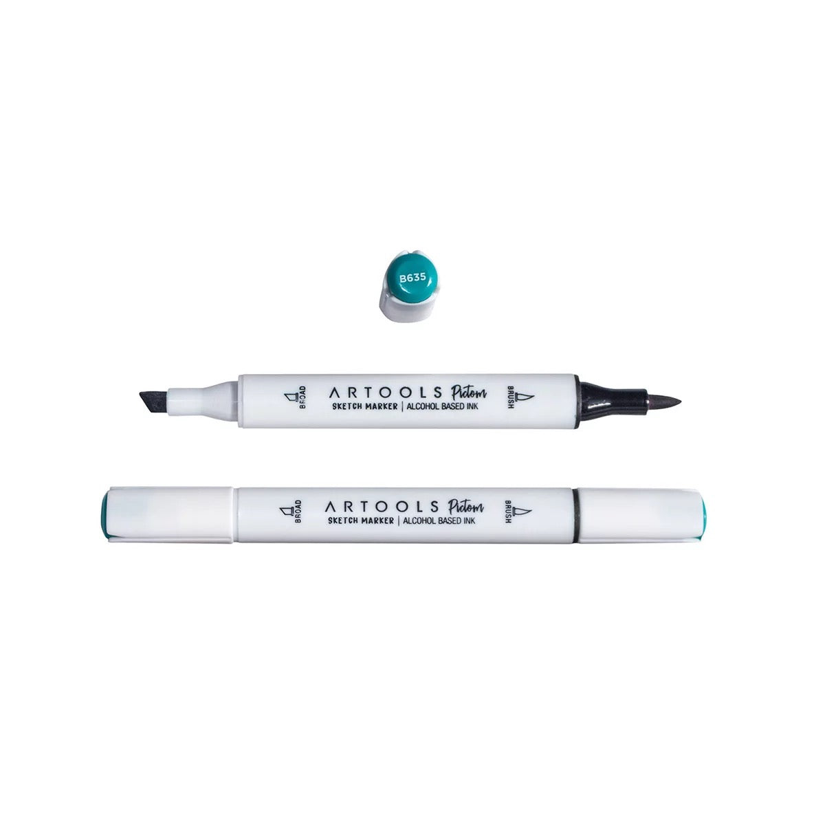 MARCADOR ARTOOLS PICTOM PONTA DUPLA FOREST GREEN (B635)