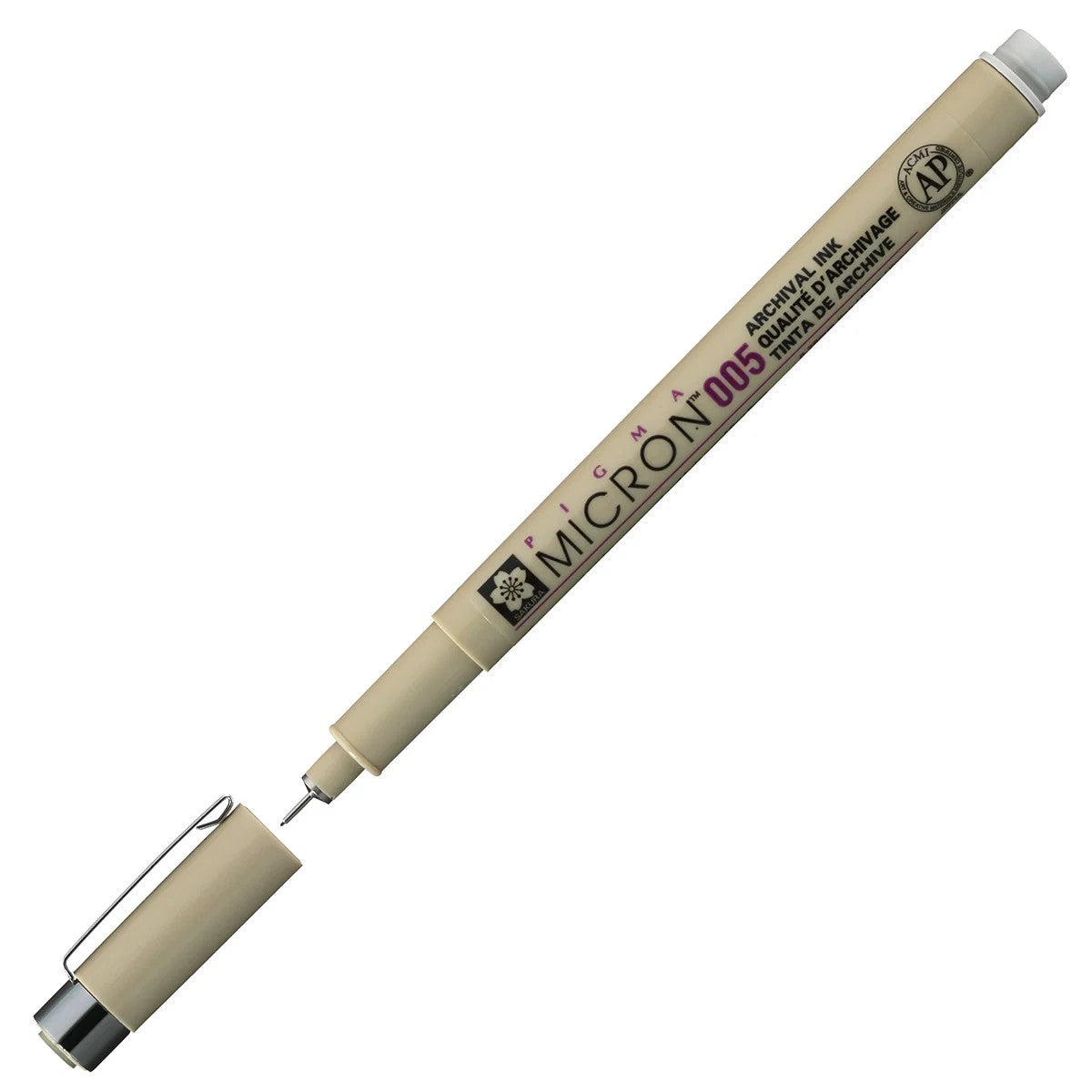 CANETA SAKURA PIGMA MICRON 0,05mm CINZA LIGHT COOL