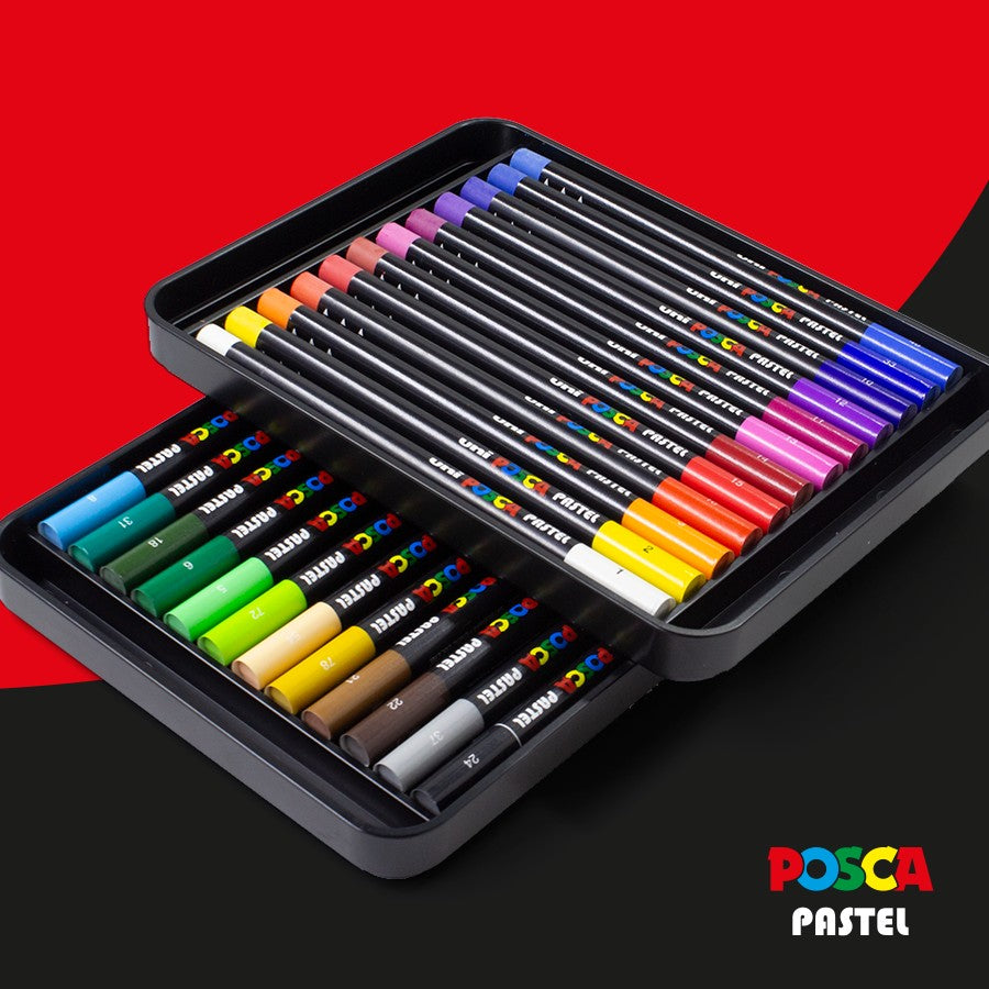 PASTEL POSCA 24 CORES KPA-100/24