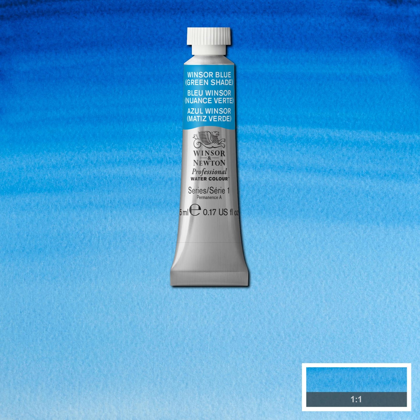 AQUARELA WINSOR NEWTON ARTISTS 5ml 707 WINSOR BLUE GREEN SHADE S1