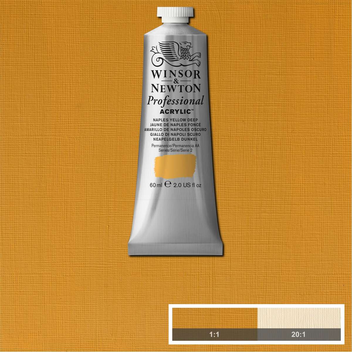 ACRILICA WINSOR NEWTON PROFISSIONAL 60ML 425 NAPLES YELLOW DEEP S2