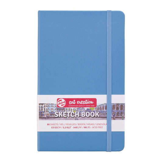 SKETCHBOOK TALENS LAKE BLUE 13x21cm 80 FOLHAS