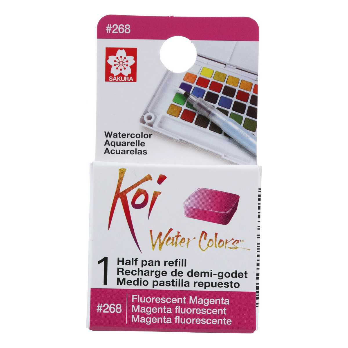 AQUARELA SAKURA KOI HALF PAN MAGENTA FLUORESCENTE - 268