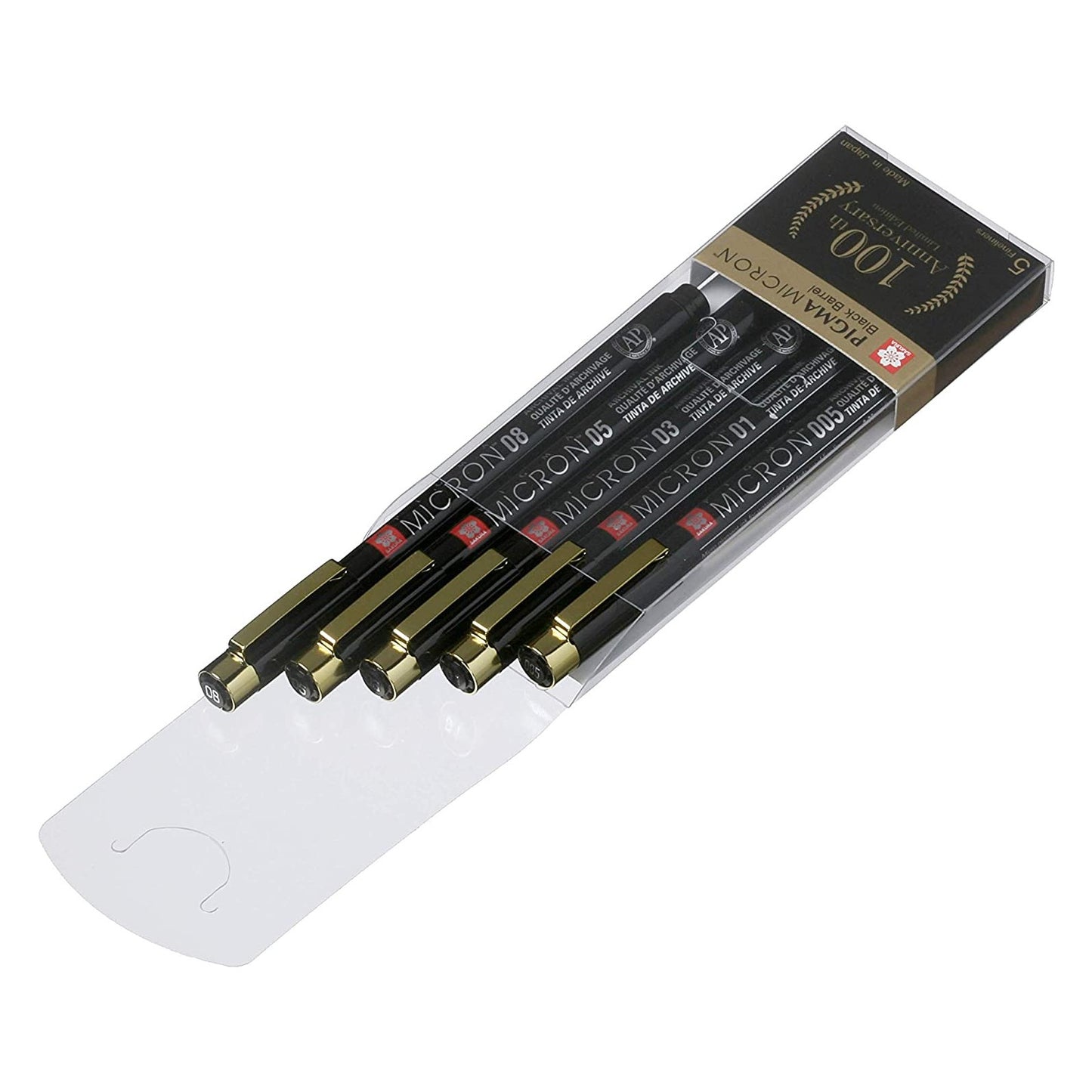 CANETA SAKURA PIGMA MICRON ESTOJO C/ 05 ANNIVERSARY