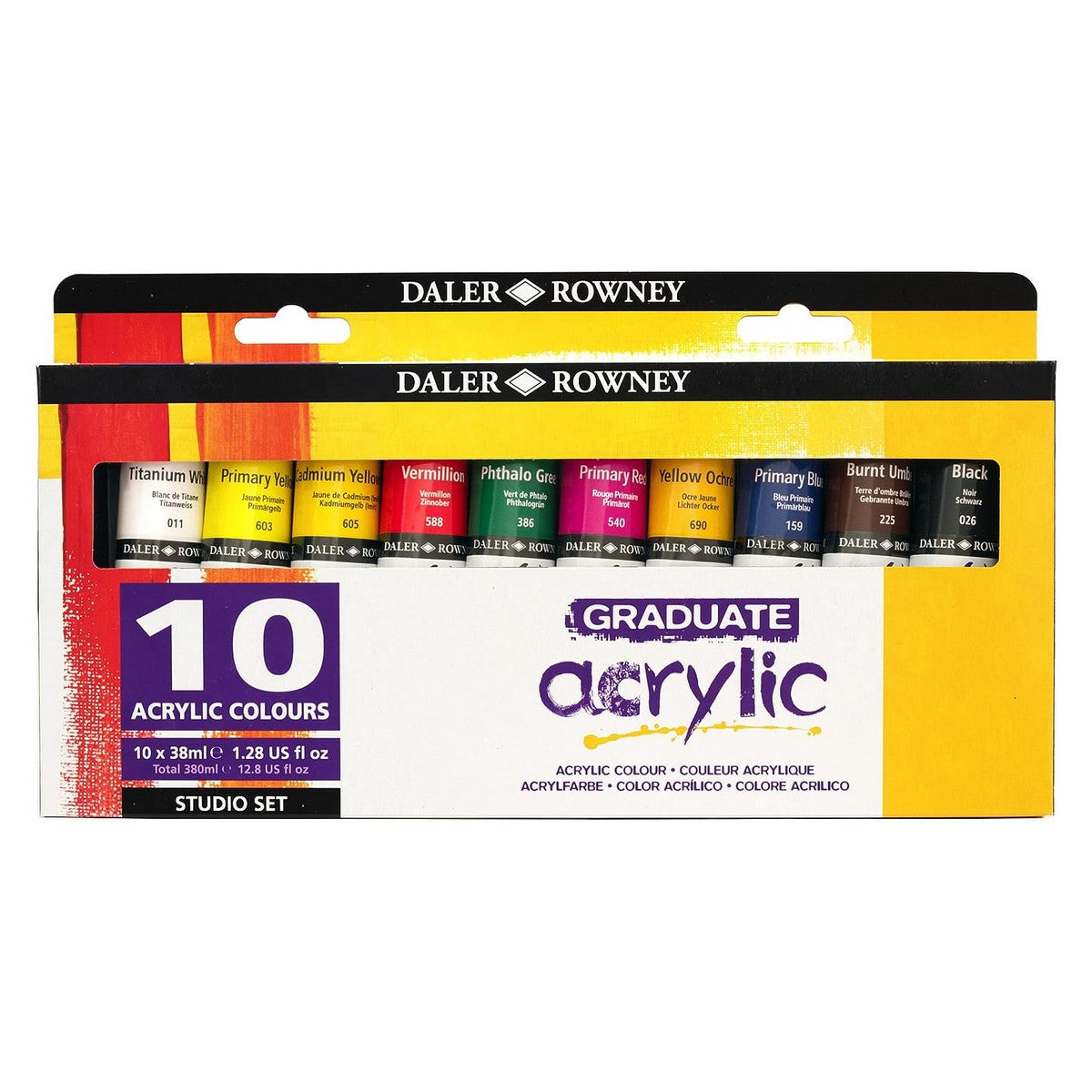 ESTOJO ACRILICA DALER ROWNEY GRADUATE SELECTION SET 10X38ML