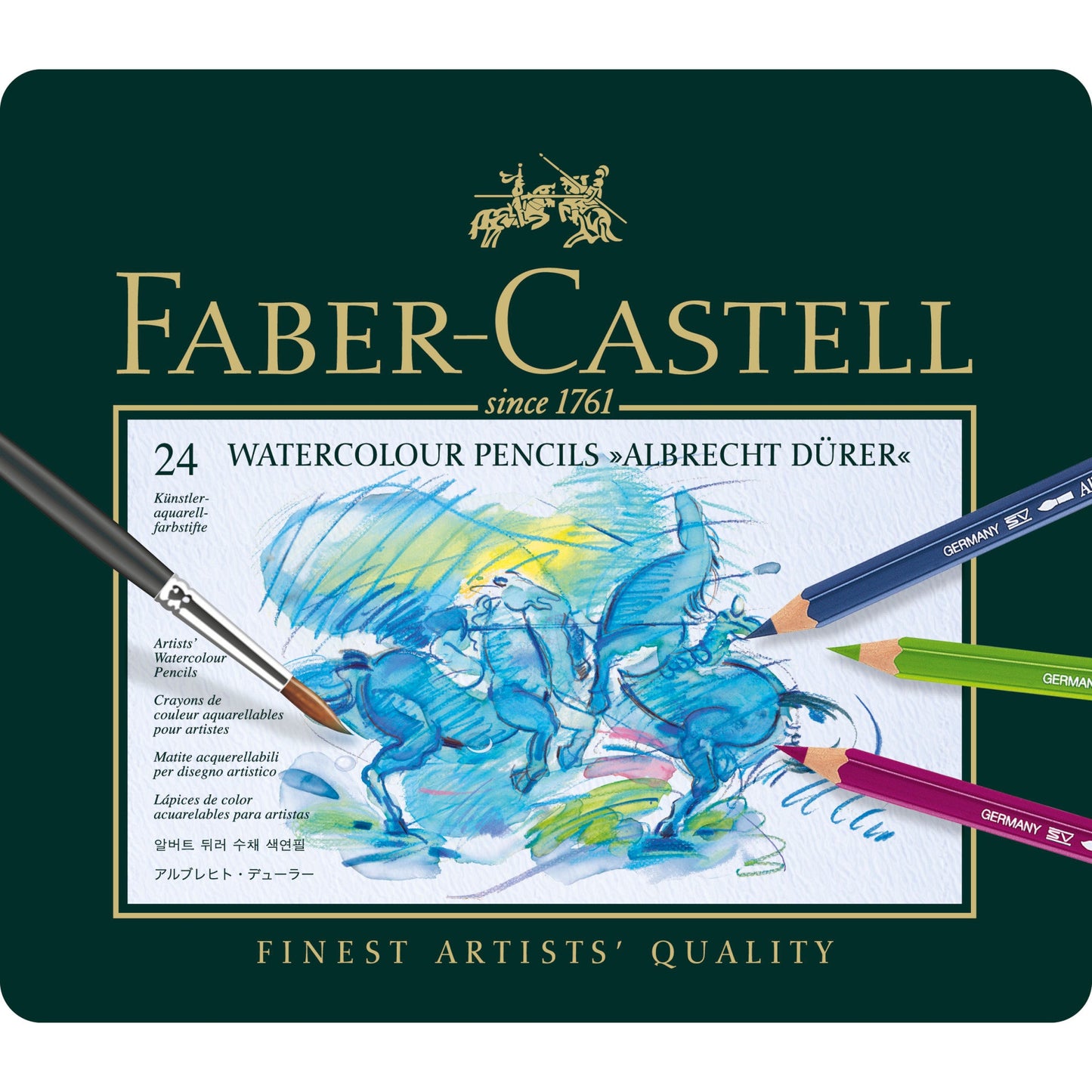 LAPIS AQUARELAVEL FABER CASTELL A. DURER 024 CORES 117524