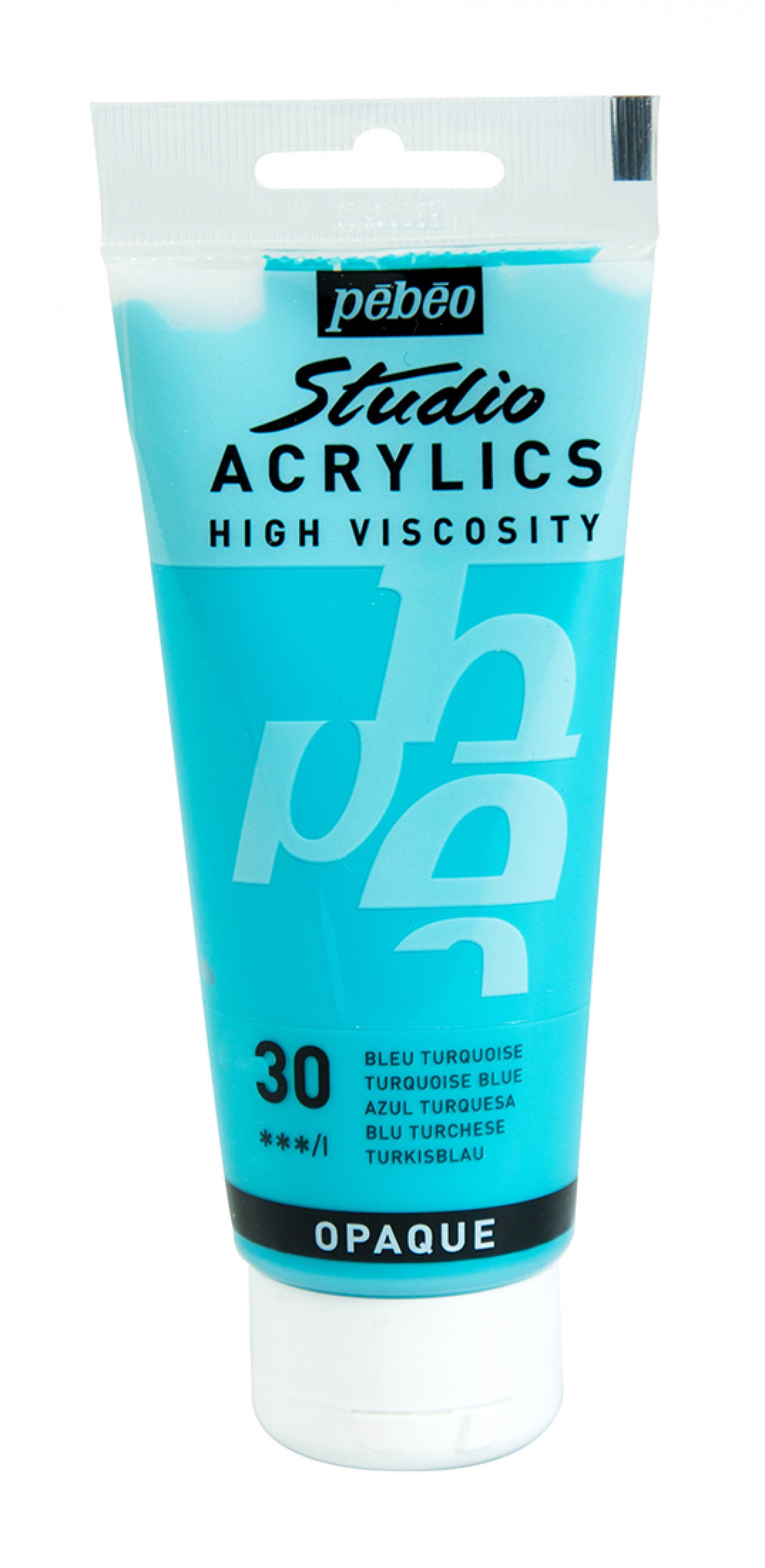 ACRILICA PEBEO STUDIO HV  100ML 30 AZUL TURQUESA 831030