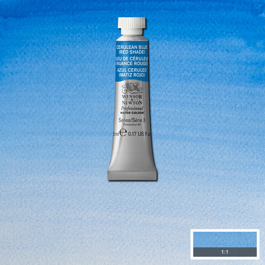 AQUARELA WINSOR NEWTON ARTISTS 5ml 140 CERULEAN BLUE RED S3