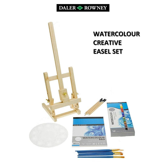 ESTOJO AQUARELA DALER ROWNEY SIMPLY EASEL SET 38 PECAS
