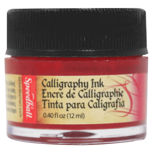 TINTA CALIGRAFIA SPEEDBALL 12ML 3101 VERMELHO ESCARLATE