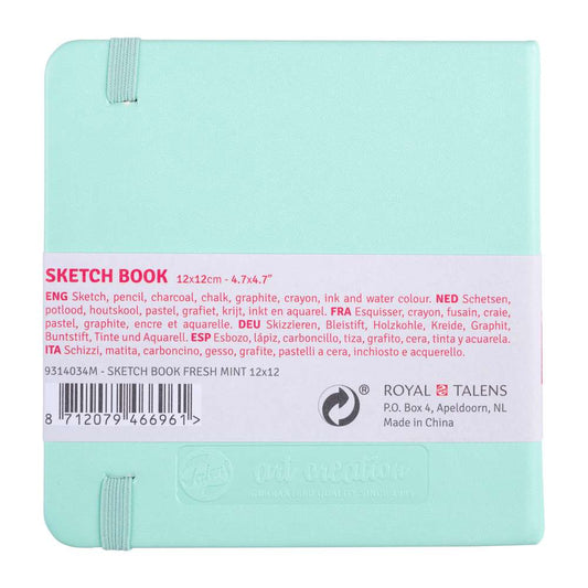 SKETCHBOOK TALENS FRESH MINT 12X12 80 FOLHAS