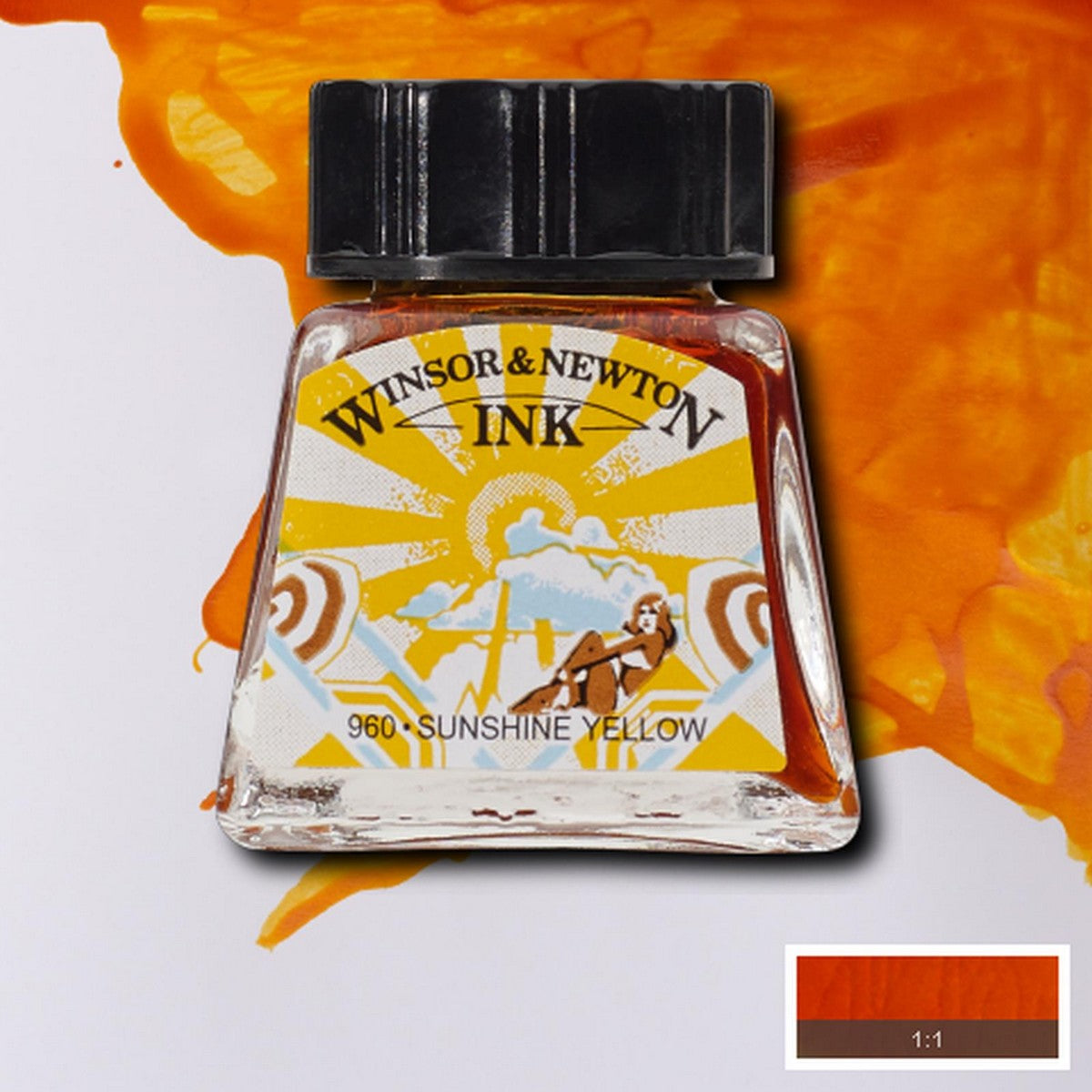 DRAWING INKS WINSOR NEWTON 14ML 633 SUNSHINE YELLOW 1005633