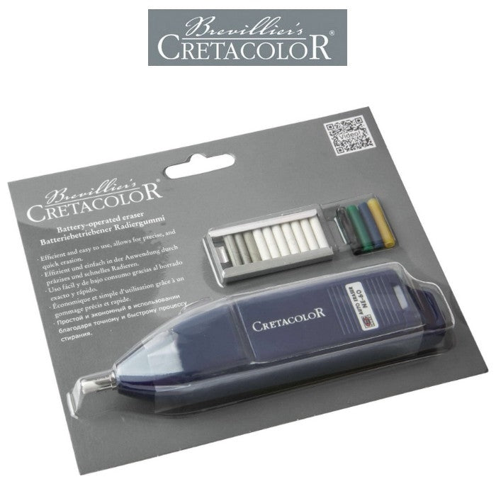 BORRACHA ELETRICA PARA DESENHO CRETACOLOR + 10 REFIS