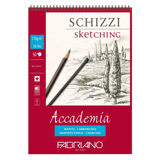 BLOCO FABRIANO ACCADEMIA DISEGNO 120G A3 50 FOLHAS 44122942