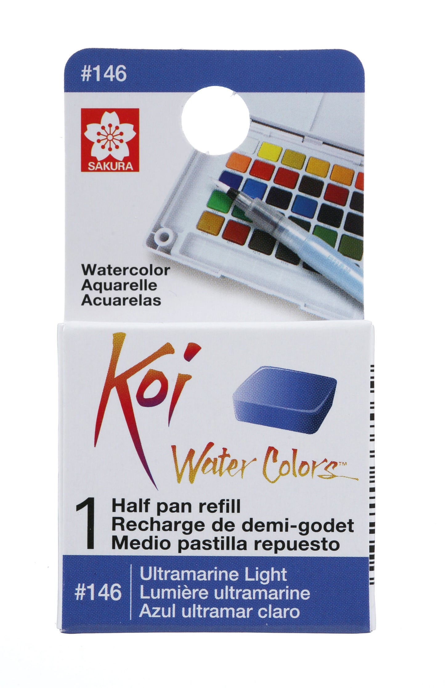 AQUARELA SAKURA KOI HALF PAN REFIL ULTRAMARINO CLARO - 146