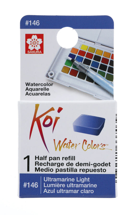 AQUARELA SAKURA KOI HALF PAN REFIL ULTRAMARINO CLARO - 146