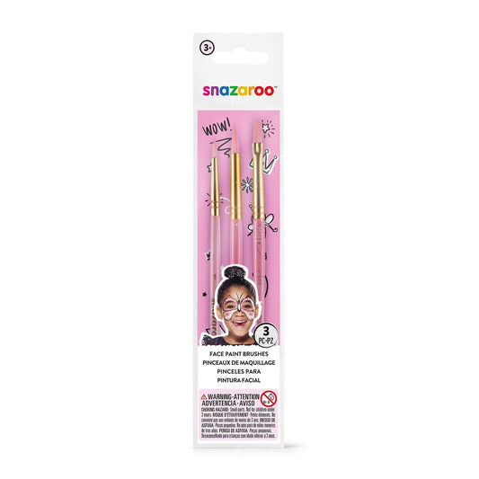 ESTOJO PINCEIS SNAZAROO PINTURA FACIAL C/3 1192503