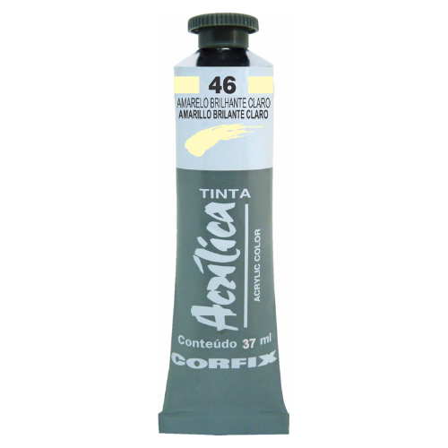 ACRILICA CORFIX 37ML 46 AMARELO BRILH.CLARO