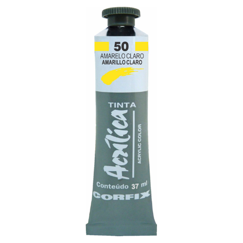 ACRILICA CORFIX 37ML 50 AMARELO CLARO