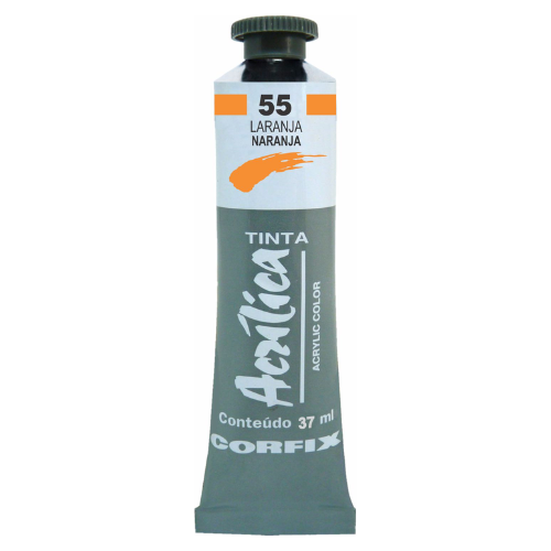 ACRILICA CORFIX 37ML 55 LARANJA