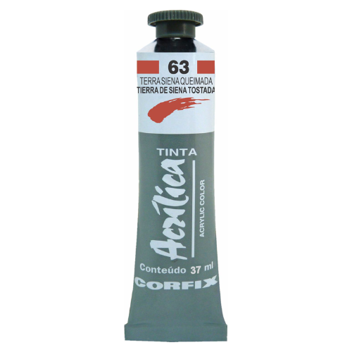 ACRILICA CORFIX 37ML 63 TERRA SIENA QUEIMADA