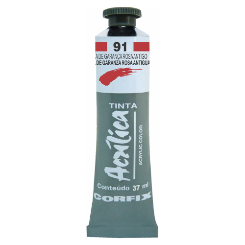 ACRILICA CORFIX 37ML 91 LACA GARANCA ROSA ANTIGO