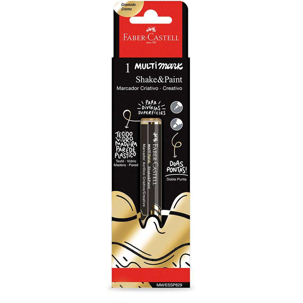 MARCADOR MULTIMARK S&P CROMADO OURO 829