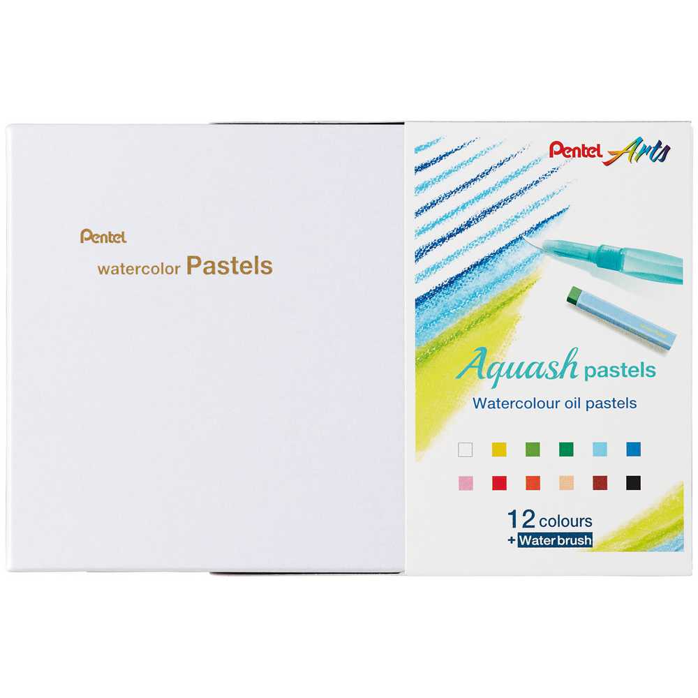 GIZ PASTEL OLEOSO AQUARELAVEL PENTEL 12 CORES