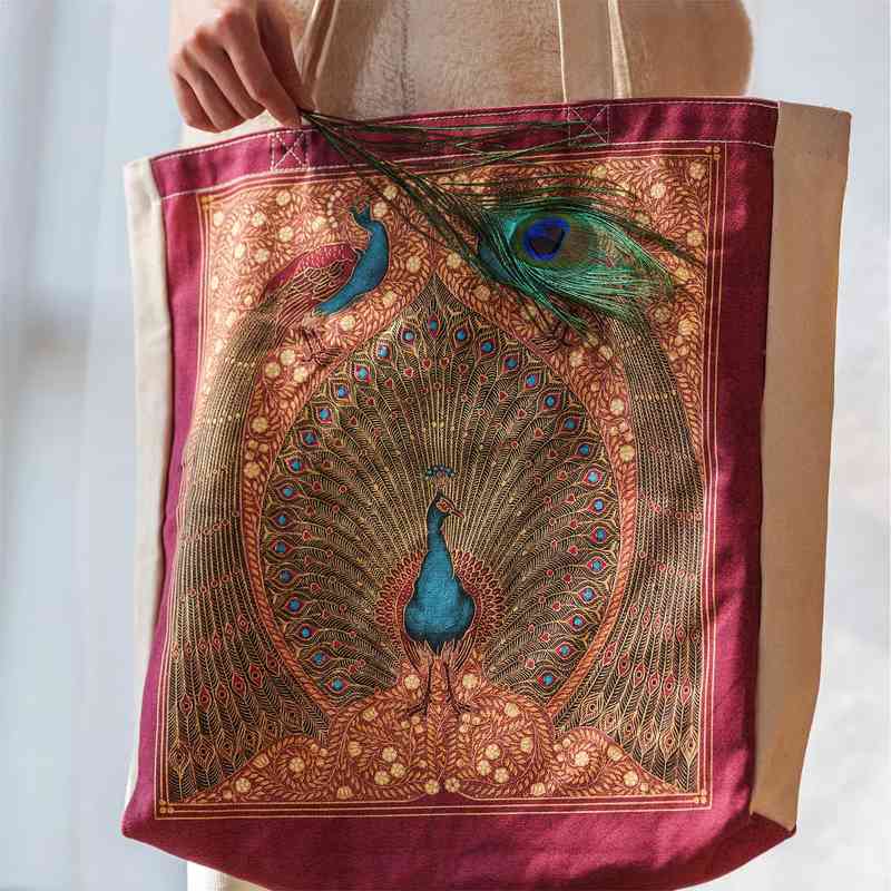 CANVAS BAG PAPERBLANKS HAFIZS PEACOCKS PA9941-3
