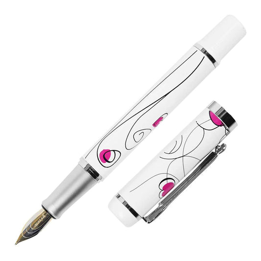 CANETA TINTEIRO YIREN 828 F WHITE