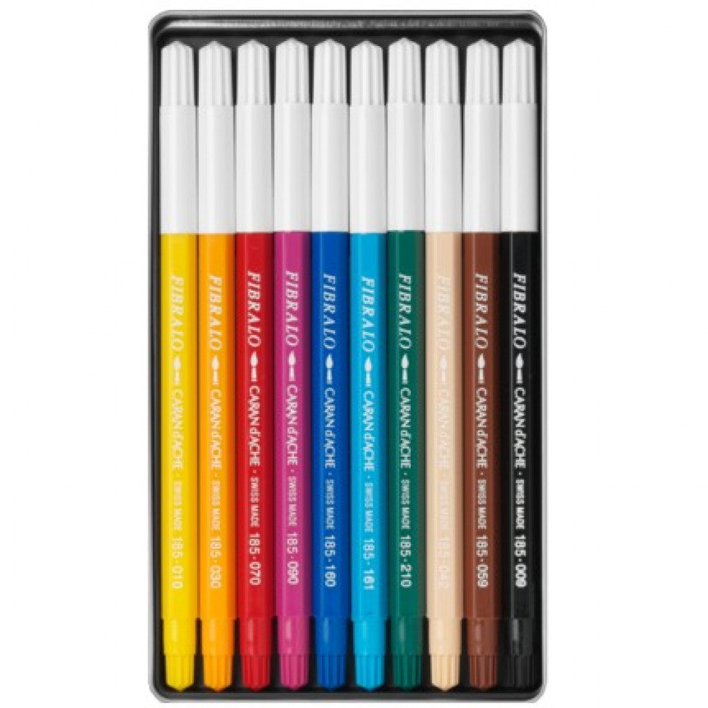 CANETA CARAN D´ACHE FIBRALO 10 CORES