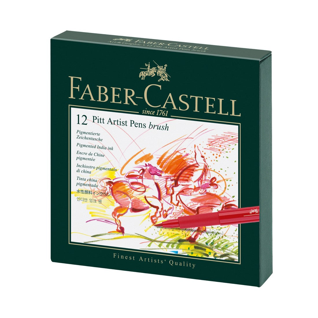 CANETA FABER CASTELL PITT 12 BRUSH GIFT BOX 167146