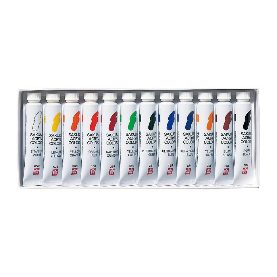 ACRILICA SAKURA PROFISSIONAL 12 CORES