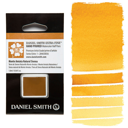 AQUARELA DANIEL SMITH HALF PAN MONTE AMIATA NATURAL SIENNA 056