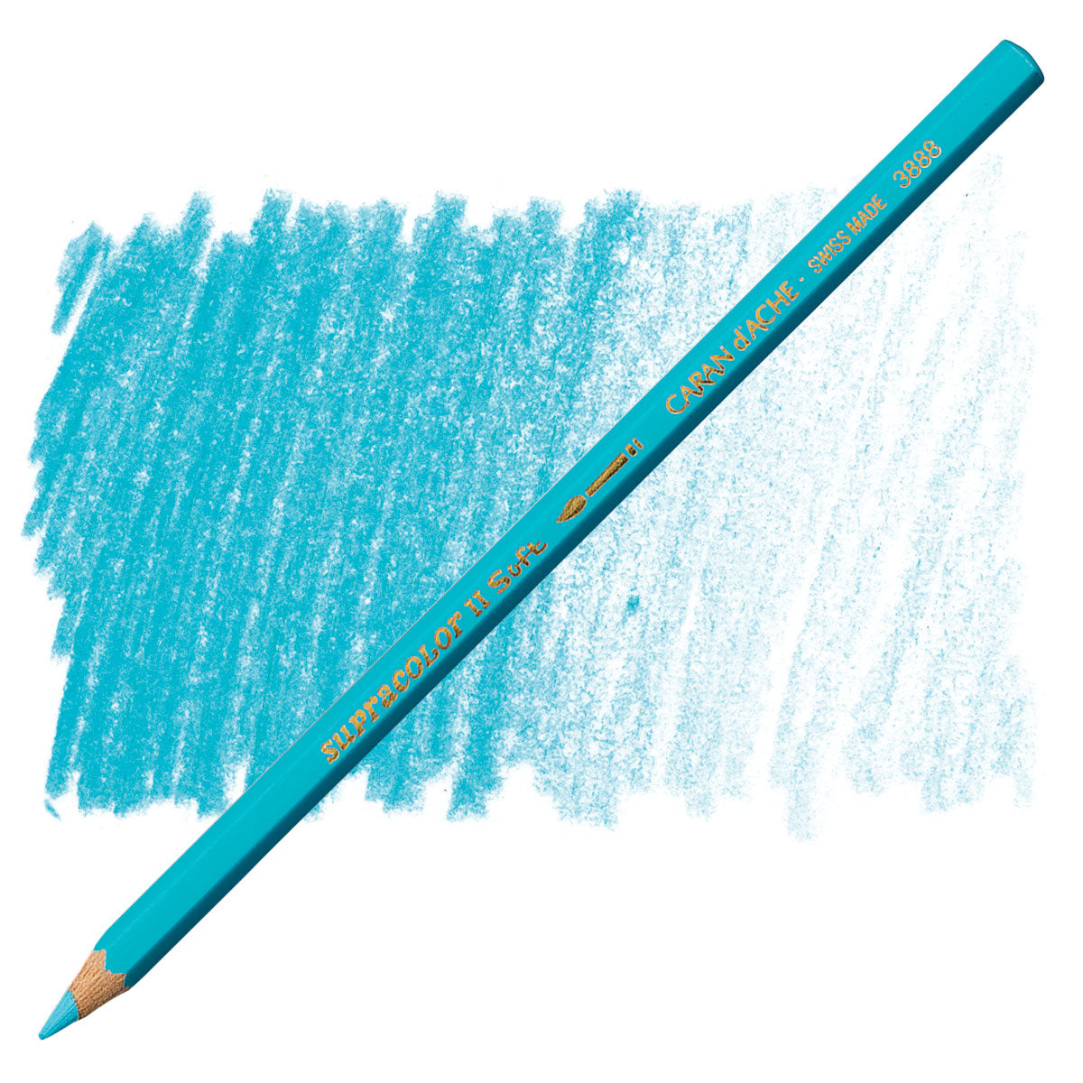 LAPIS AQUARELAVEL CARAN D´ACHE SUPRACOLOR 171 TURQUOISE BLUE 3888171