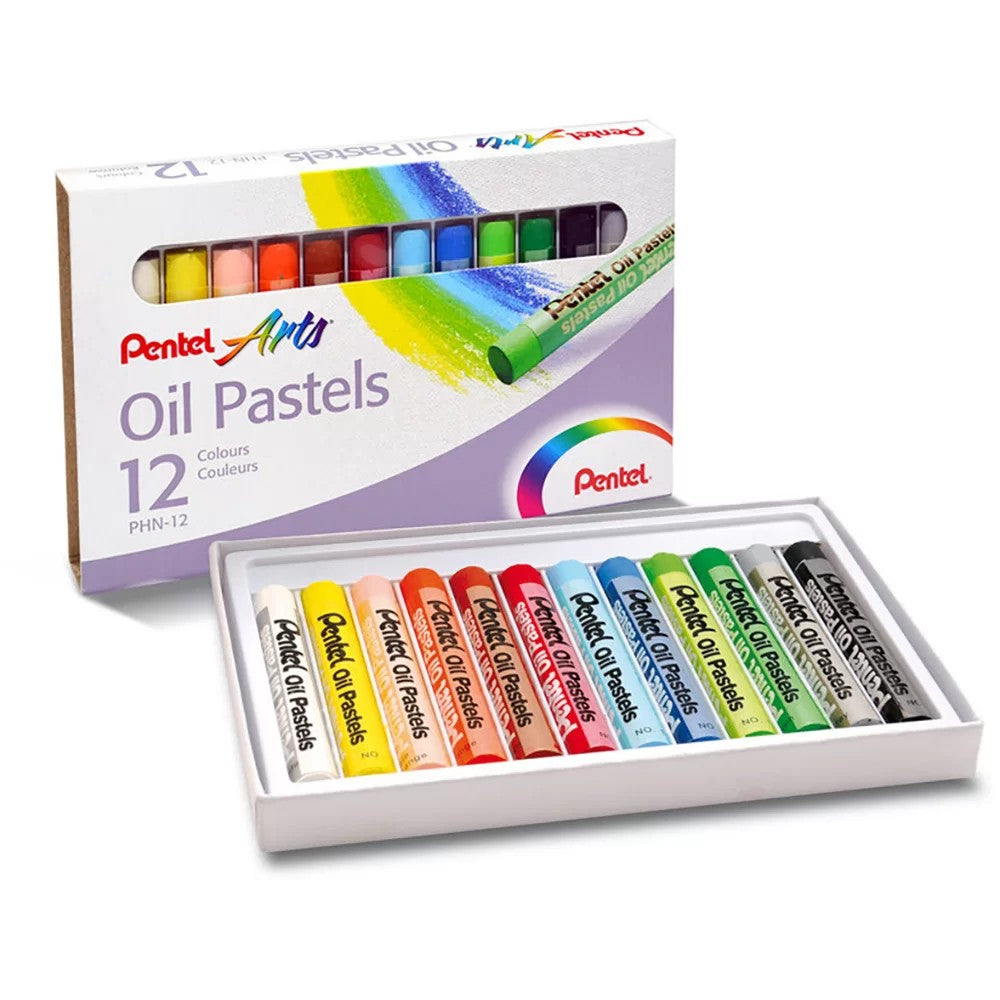 PASTEL OLEOSO PENTEL 12 CORES
