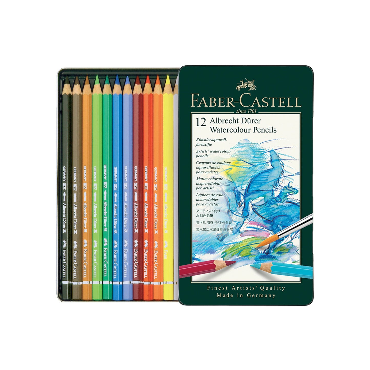LAPIS AQUARELAVEL FABER CASTELL A. DURER 012 CORES 117512