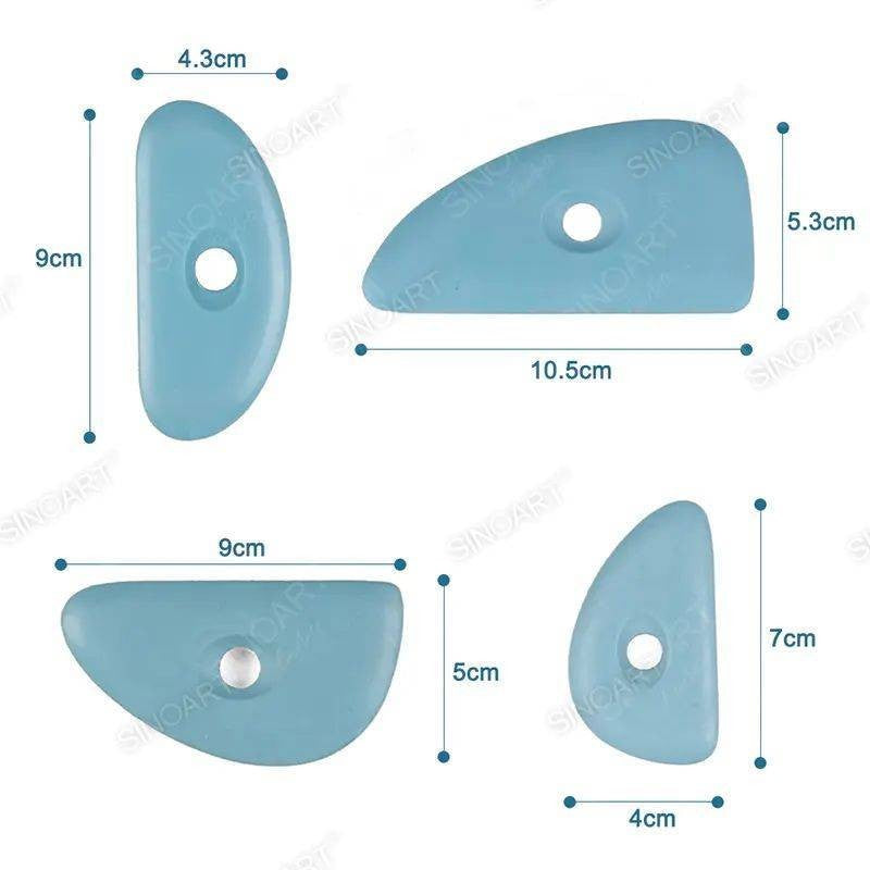 ESPATULAS DE SILICONE P/ CERAMICA C/4 T0231