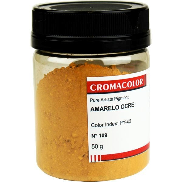 PIGMENTO PURO CROMACOLOR 109 YELLOW OCHRE PG-42 50g