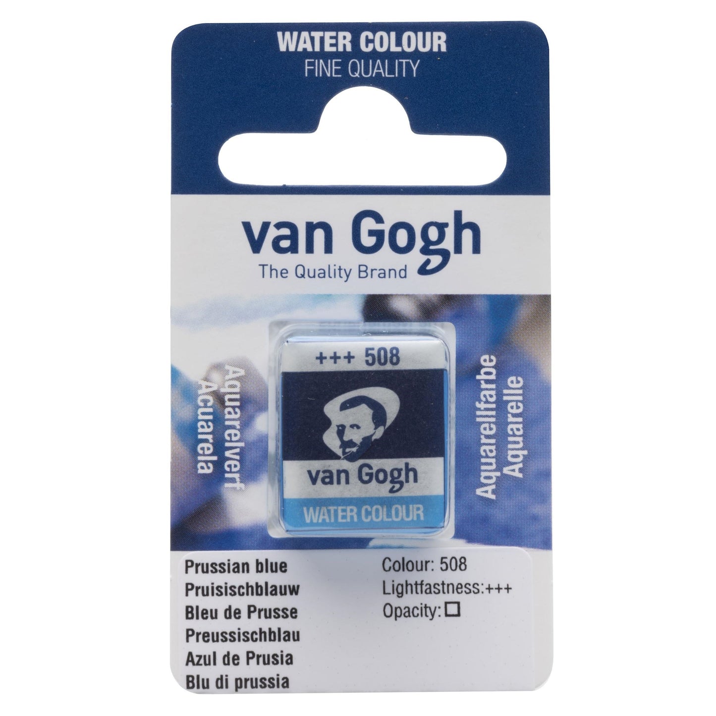 AQUARELA TALENS VAN GOGH HALF PAN 508 PRUSSIAN BLUE