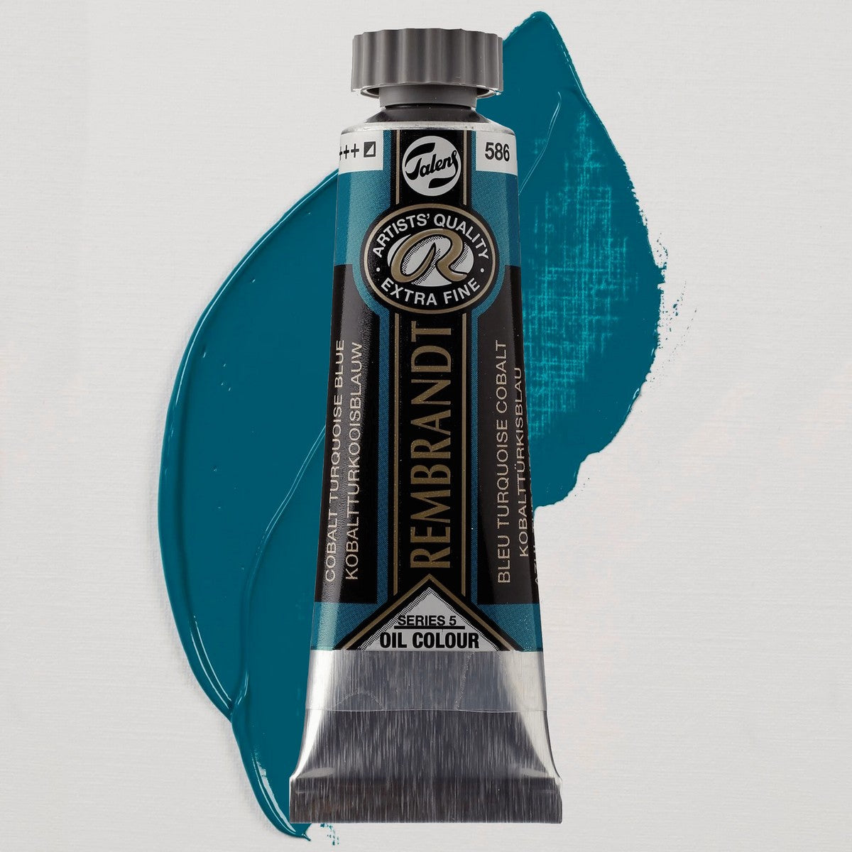 OLEO TALENS REMBRANDT 015ml 586 COBALT TURQUOISE BLUE S5