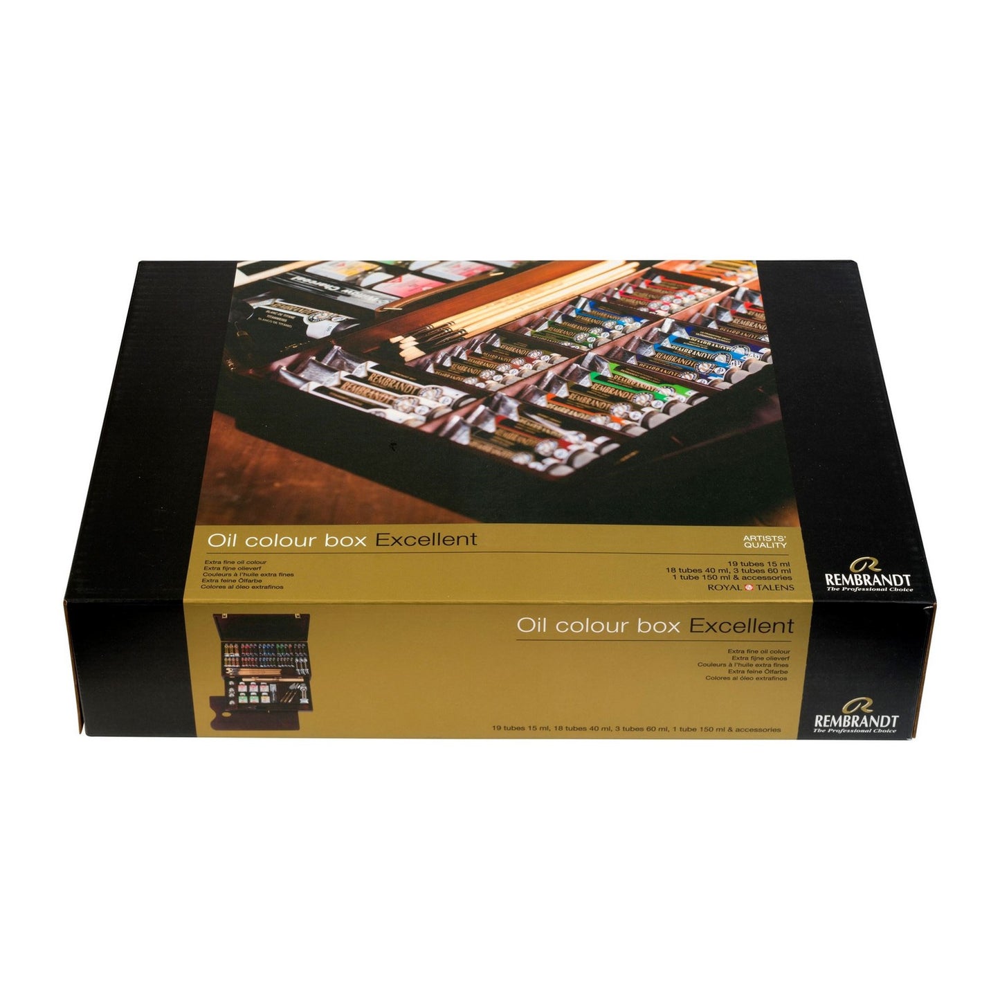 ESTOJO OLEO TALENS REMBRANDT 41 TBS + 49 ACESSORIOS MADEIRA
